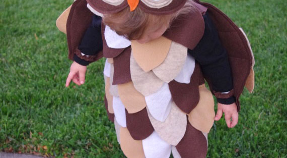 diy owl costume, diy halloween costume, owl costume, owl costume how to, toddler owl costume, kid owl costume, easy owl costume
