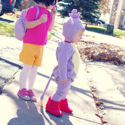 Dora & Boots say “Happy Halloween!”