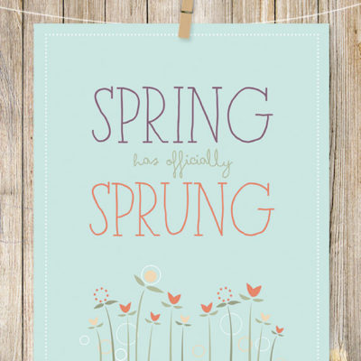 Free spring printable & a new Easter photo card