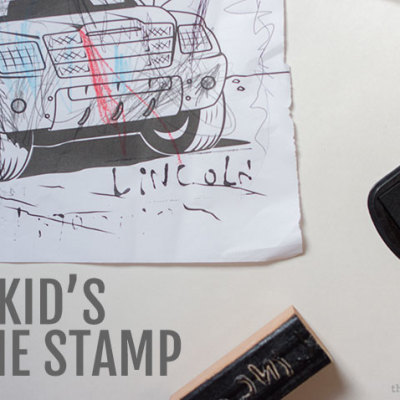 Easy DIY name stamp for kids
