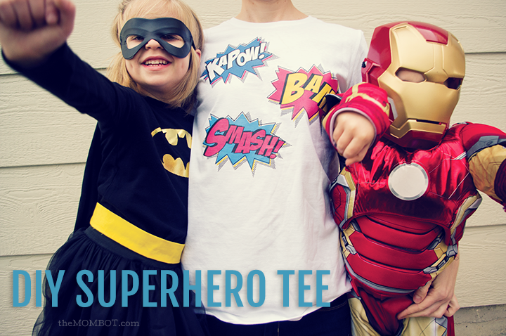 DIY Superhero Shirts Made with the Cricut Explore - Hello Creative Family