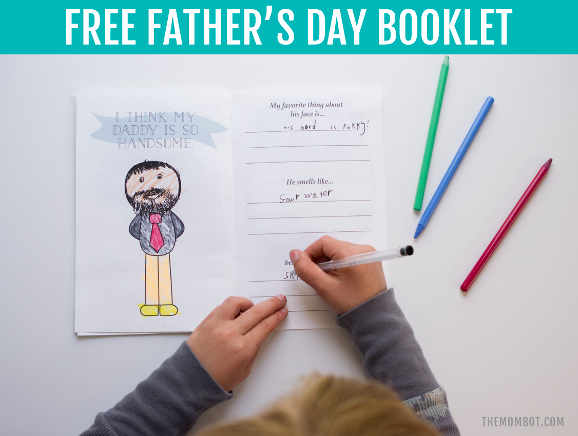 Free Father S Day Printable Book