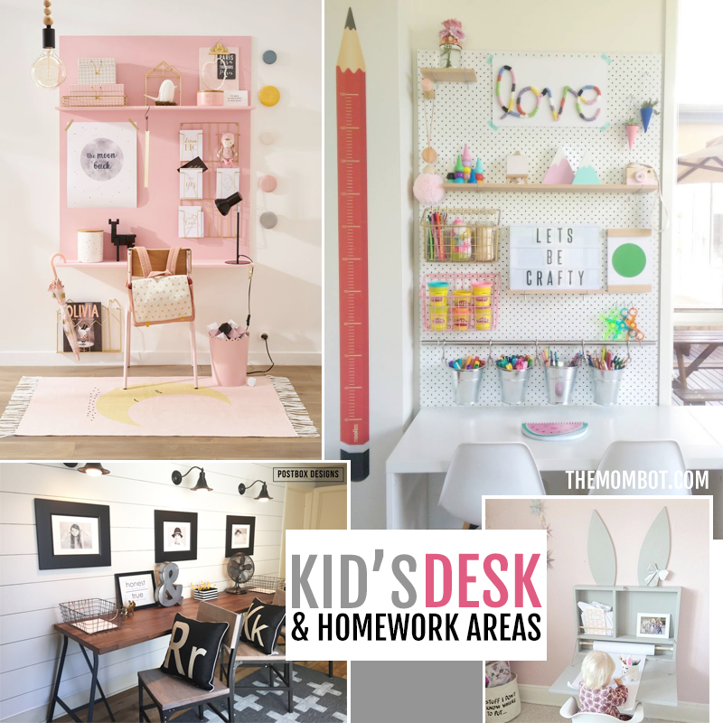 kids desk area