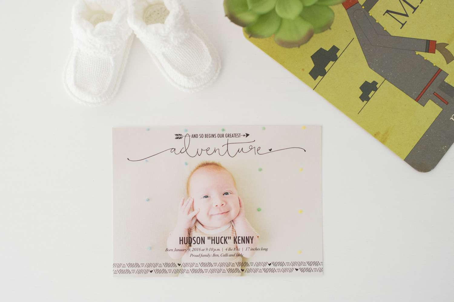 birth announcement, adventure birth announcement, greatest adventure birth announcement, redhead birth announcement, tribal birth announcement, arrow birth announcement