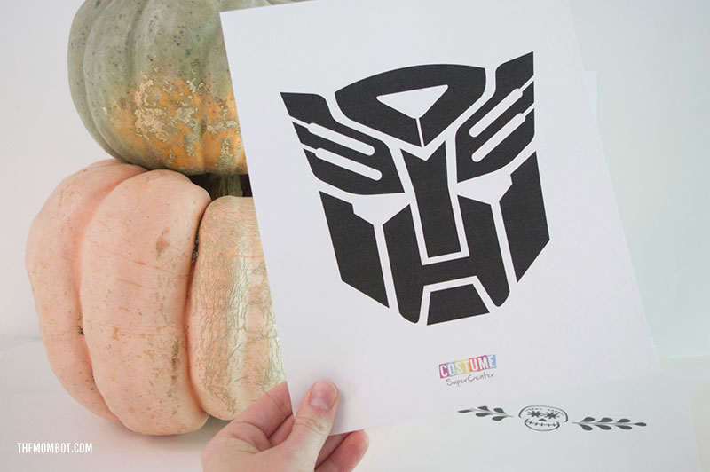 decepticon pumpkin stencil