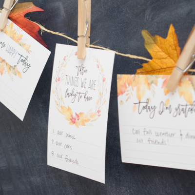 gratitude cards, free printable gratitude cards, blessings cards, count your blessings, november thanksgiving