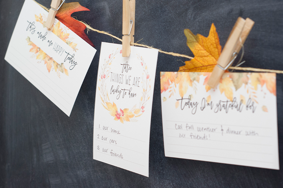 Printable Gratitude Cards Free