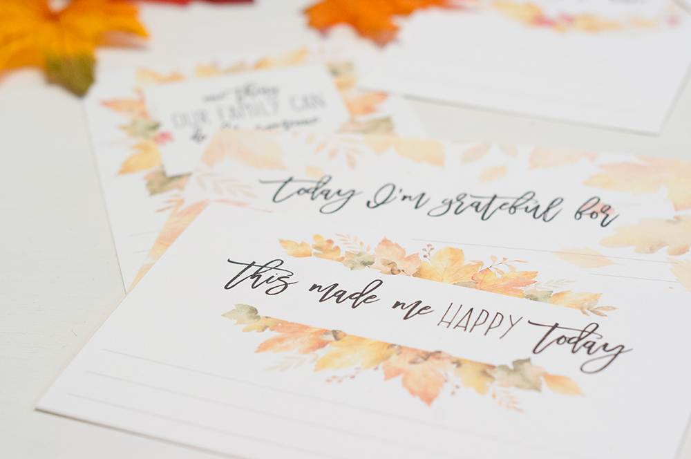 gratitude cards, free printable gratitude cards, blessings cards, count your blessings, november thanksgiving 