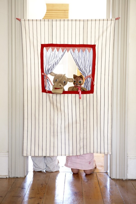 summer activities, summer DIY, puppet theater