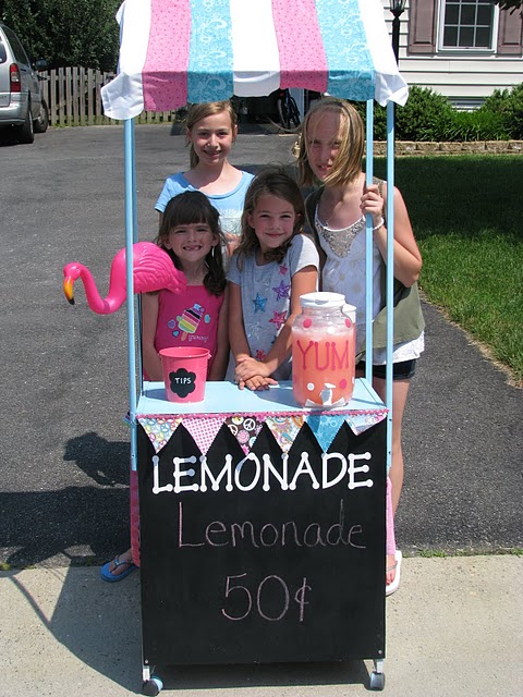 summer activities, summer DIY, lemonade stand