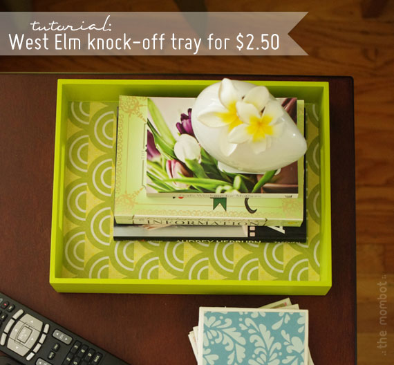 wooden tray, diy tray, west elm tray