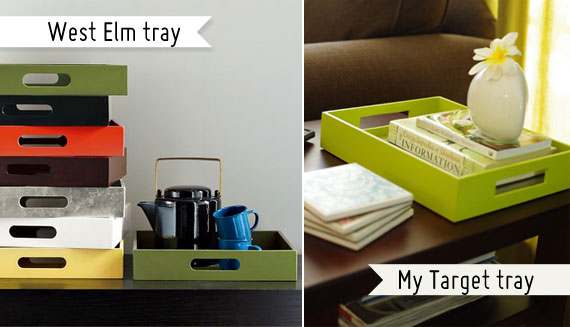 wooden tray, diy tray, west elm tray