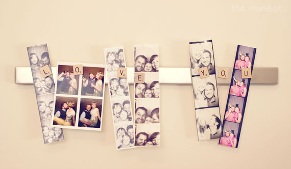 Magnetic photo strip display | TheMombot.com