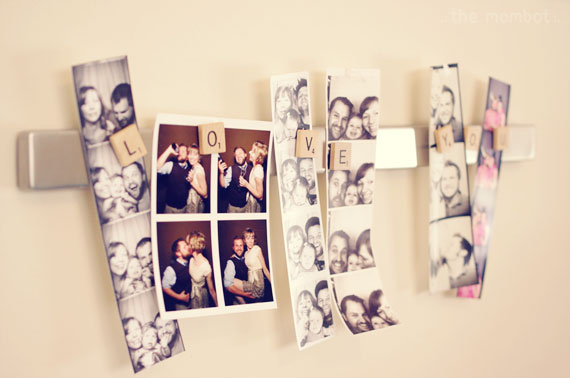 Magnetic photo strip display | TheMombot.com