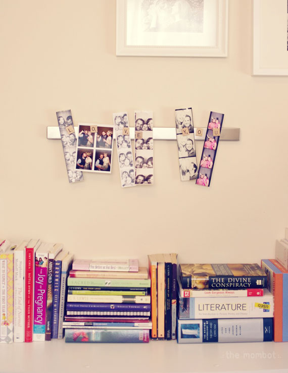 Magnetic photo strip display | TheMombot.com