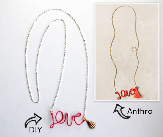 DIY Love Necklace | TheMombot.com