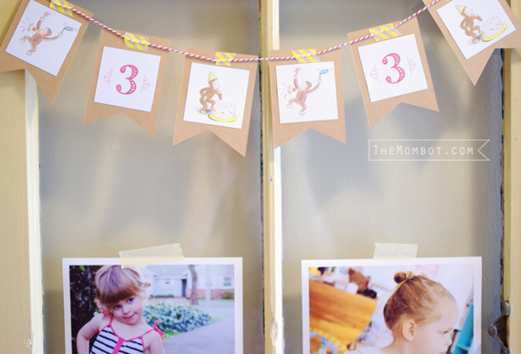 vintage curious george birthday party | TheMombot.com