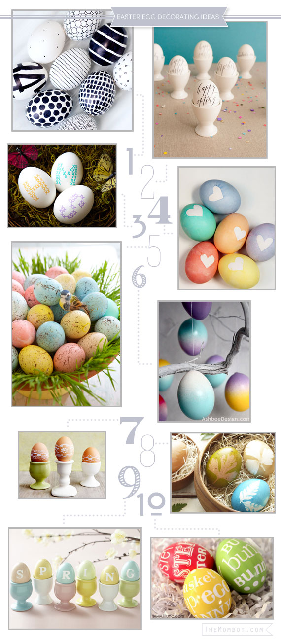 10 creative ideas for decorating easter eggs | TheMombot.com