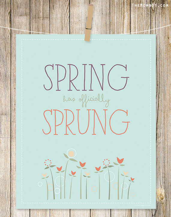 free spring printable art | TheMombot.com