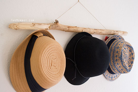 How-To: DIY rustic hat rack - The Mombot