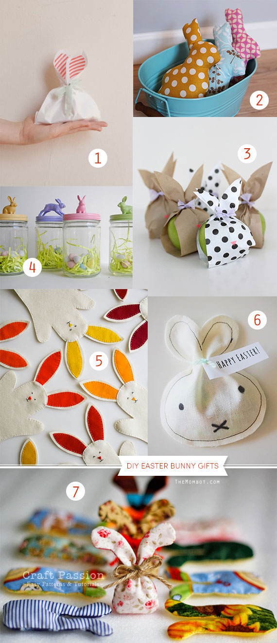 DIY easter bunny gifts and treat bags | TheMombot.com