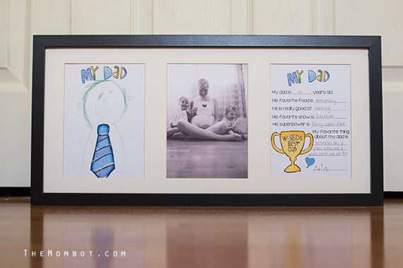 DIY Father's Day photo gift | TheMombot.com