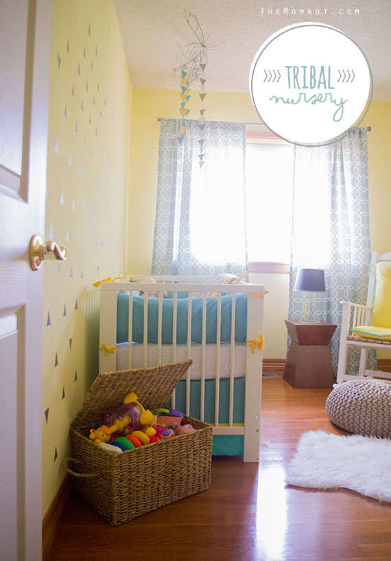 Boy tribal-inspired nursery | TheMombot.com