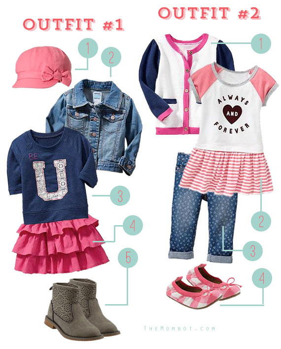 Little girl outfits sale for school