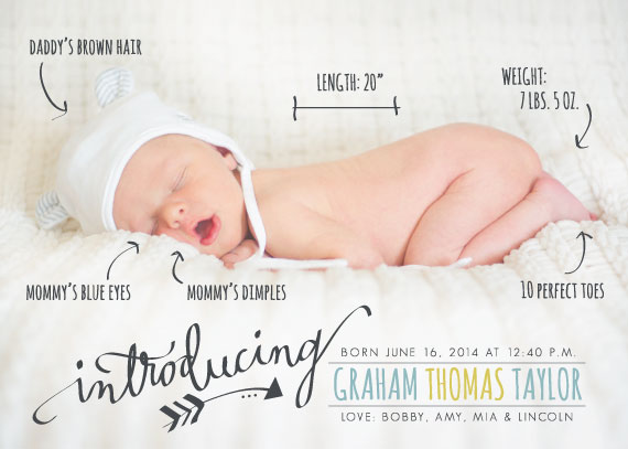 Birth announcement | TheMombot.com