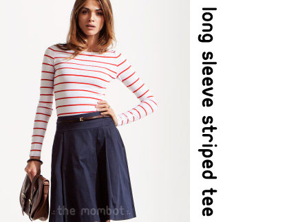 striped tee, long sleeve stripe tee