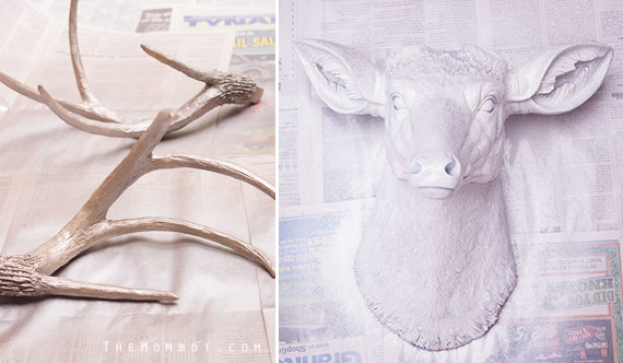 DIY faux deer head (for under $50) - The Mombot