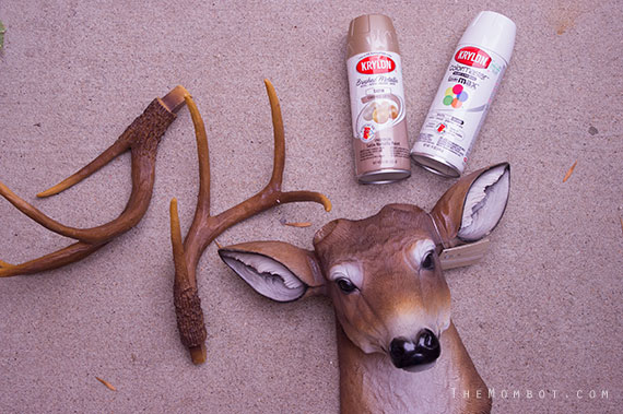 DIY faux deer head for under $50 | TheMombot.com