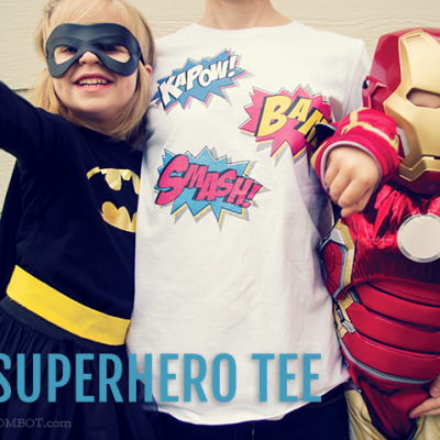 DIY Superhero T-shirt for Halloween | TheMombot.com