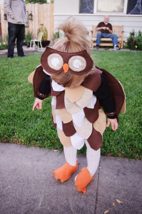 DIY owl Halloween costume - The Mombot